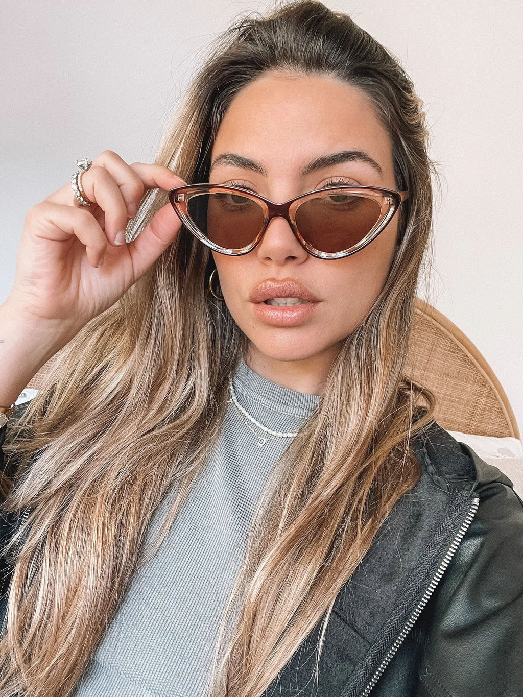 Flint Blush Sunglasses | Women's Coloured Frame Sunglasses