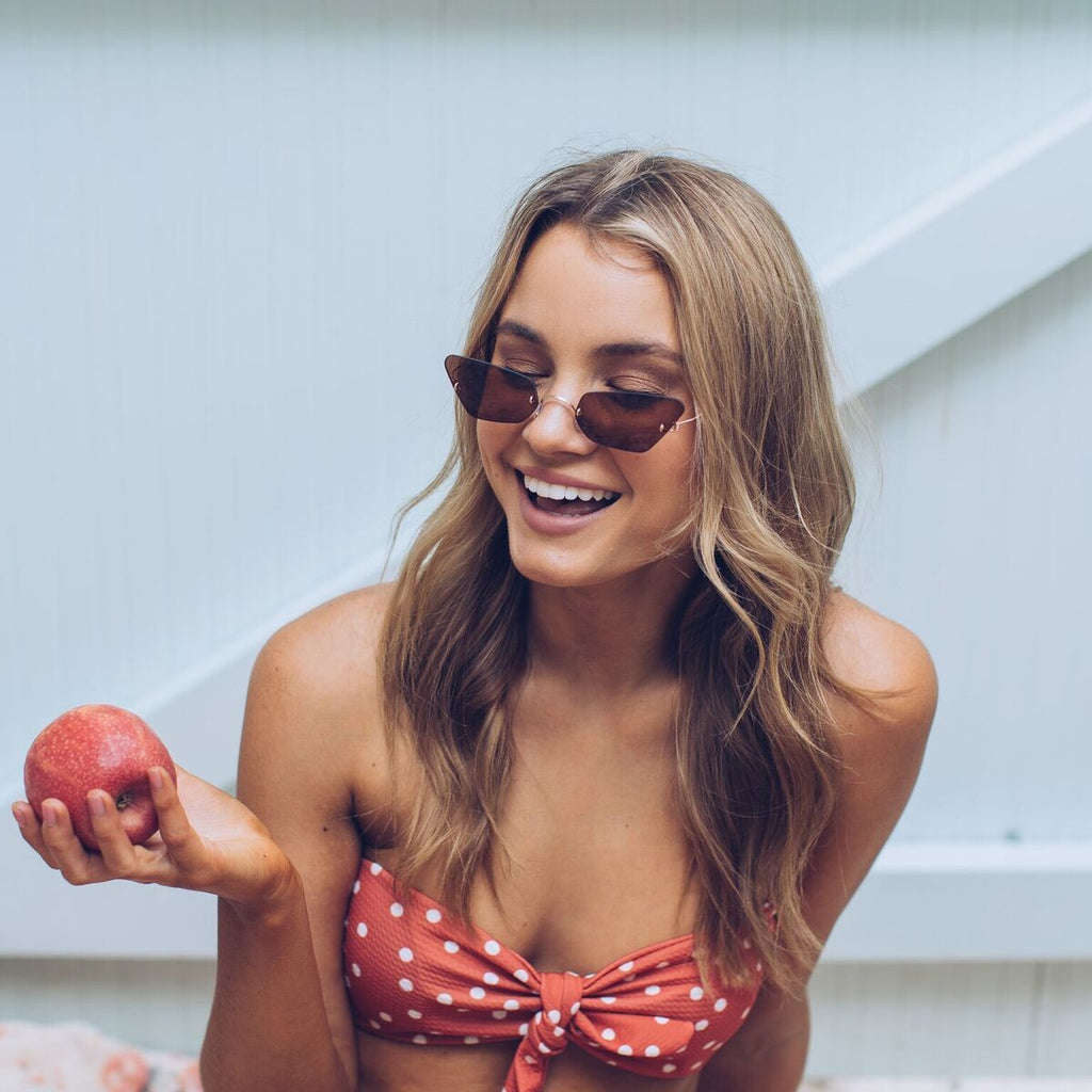 Otto Brown Sunglasses | Women's Gold Frame Sunglasses