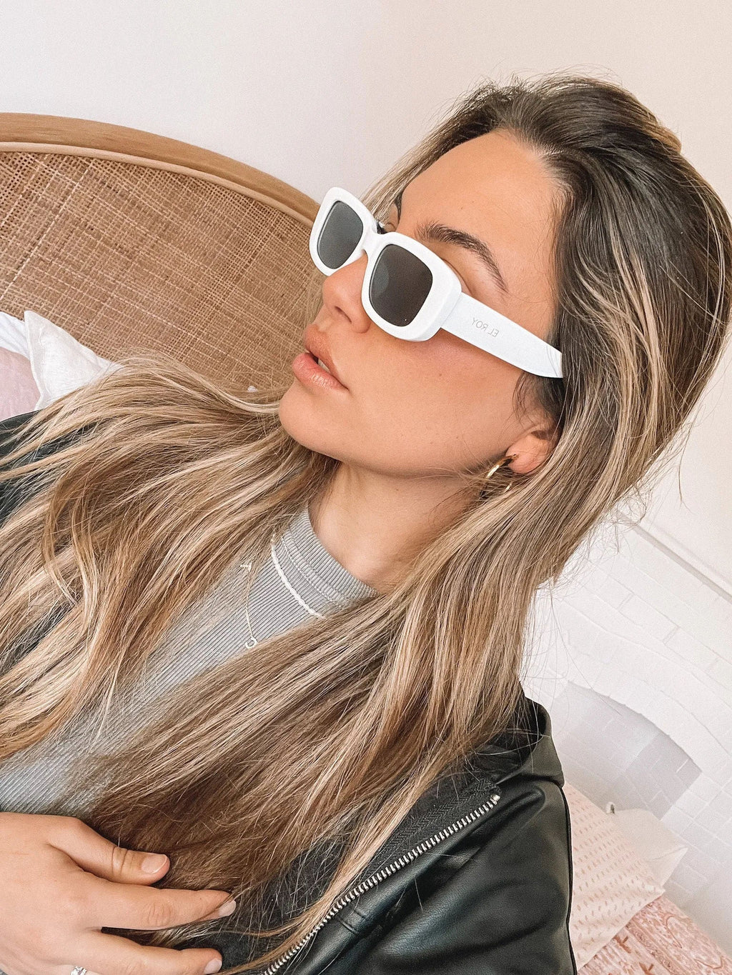 Thea White Sunglasses | Women's White Frame Sunglasses