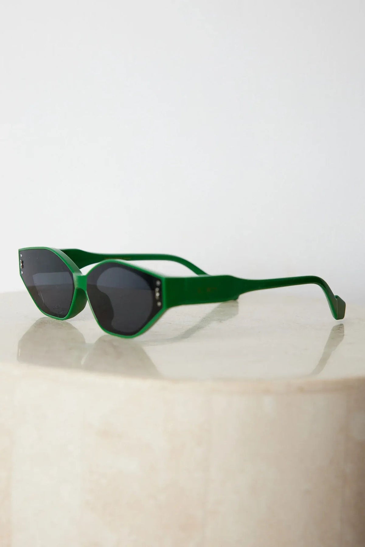 Arrow Green Sunglasses | Women's Geometric Sunglasses