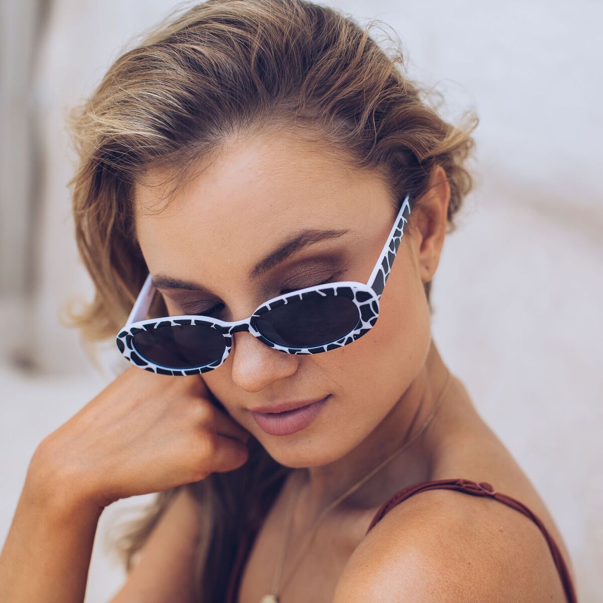 Aspen Print Sunglasses | Women's Monochrome Print Sunglasses
