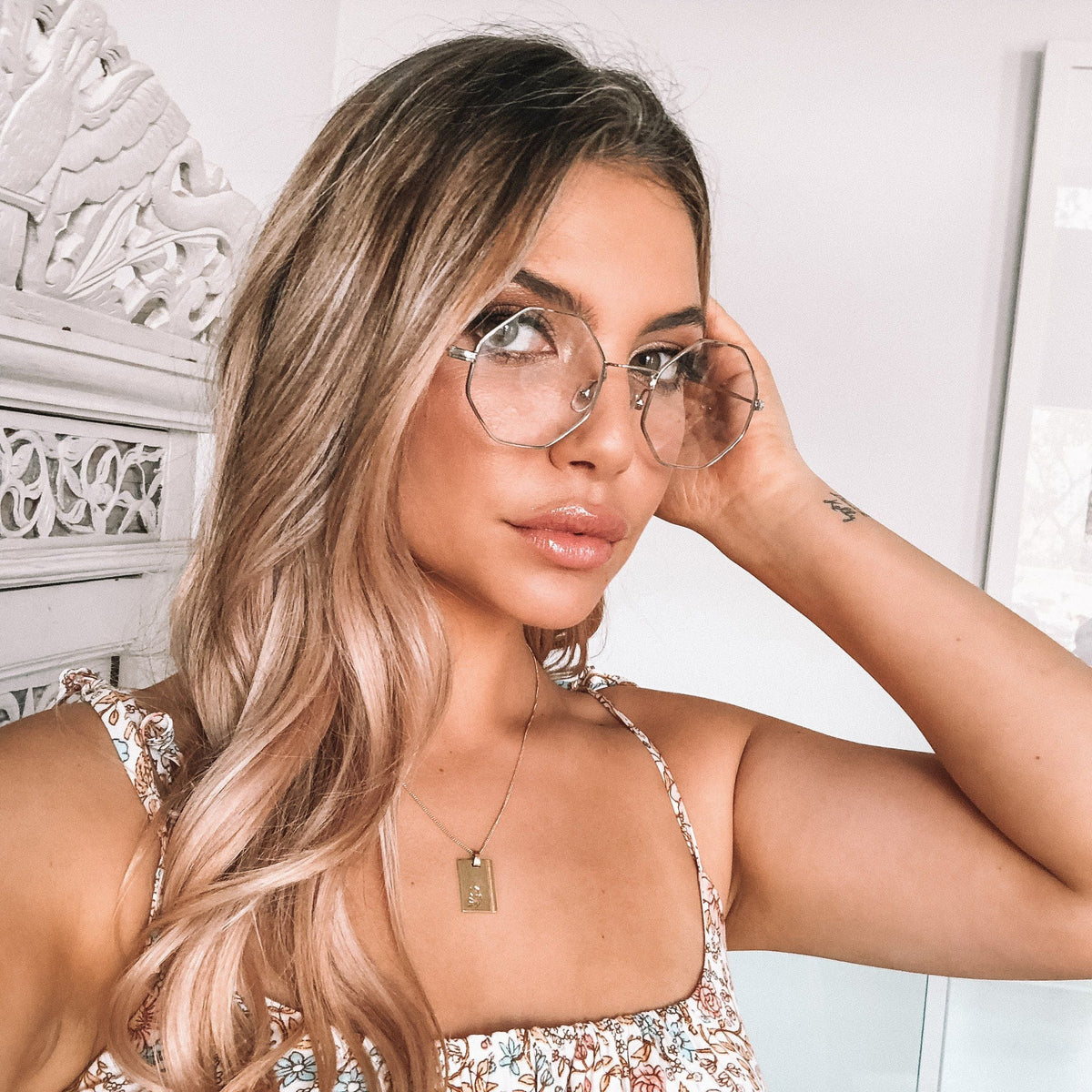Harmony Clear Sunglasses | Women's Silver Frame Sunglasses