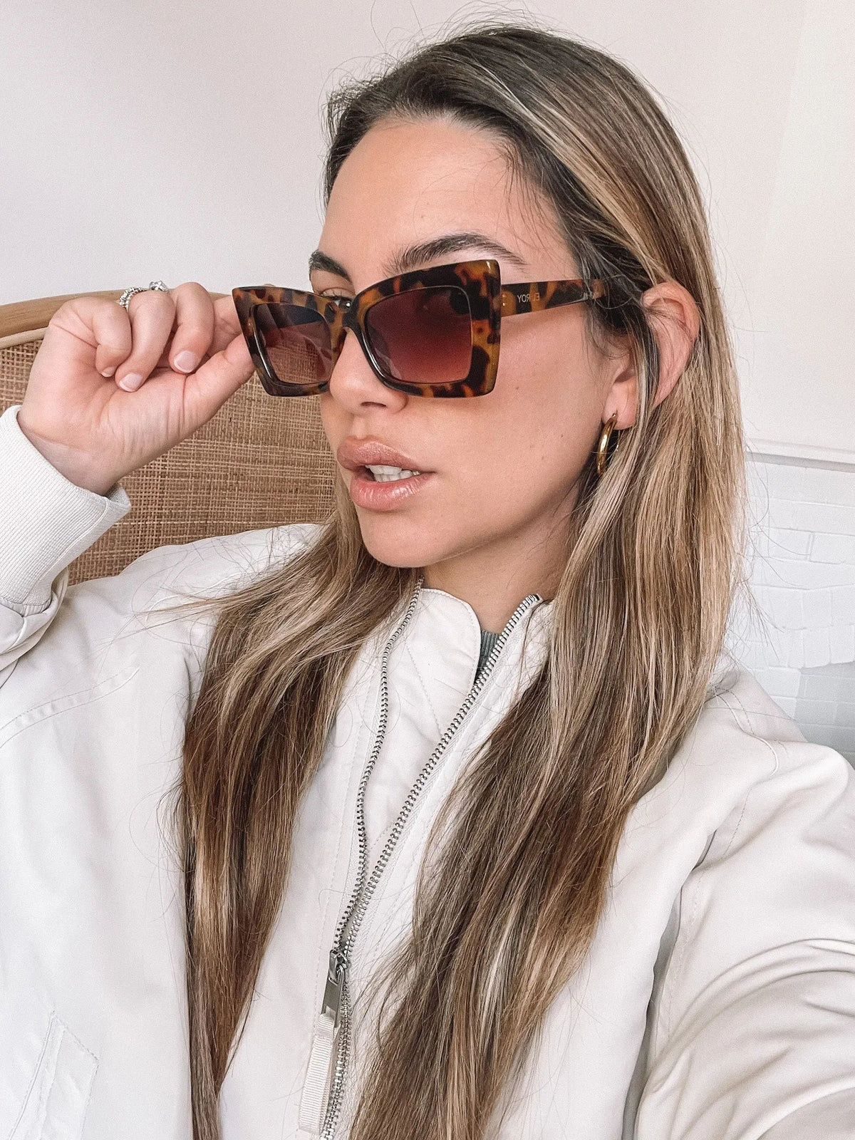 Landon Tortoise Sunglasses | Women's Tortoiseshell Sunglasses