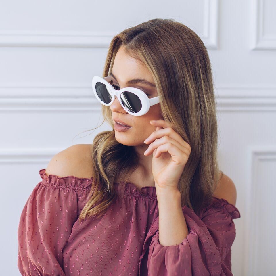 Lake Como White Sunglasses | Women's White Frame Sunglasses
