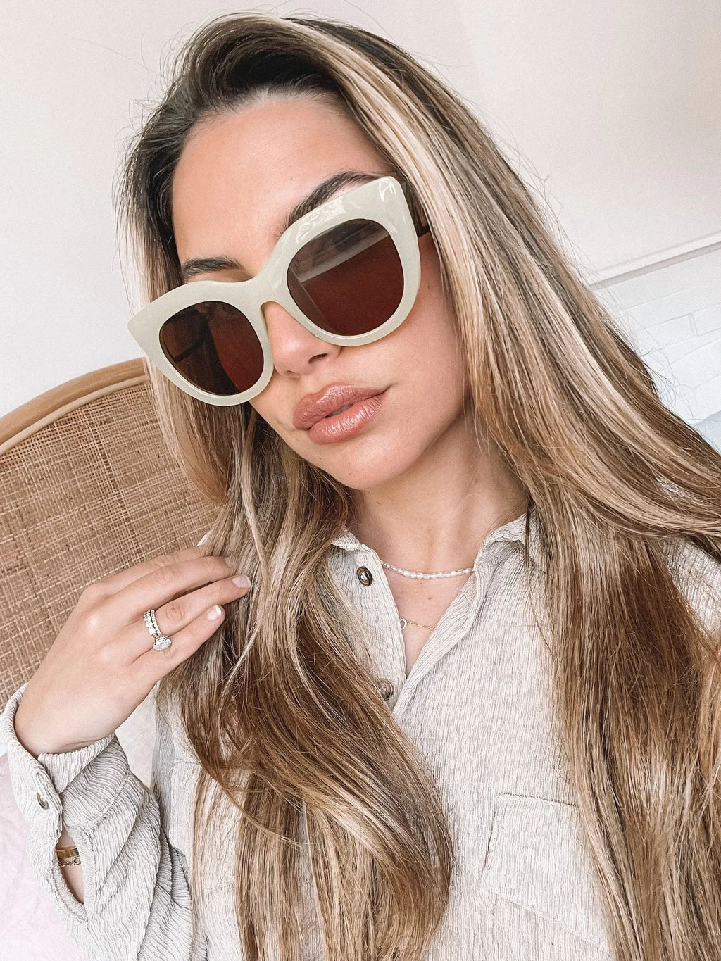Vaughan Green Sunglasses | Women's Oversized Sunglasses