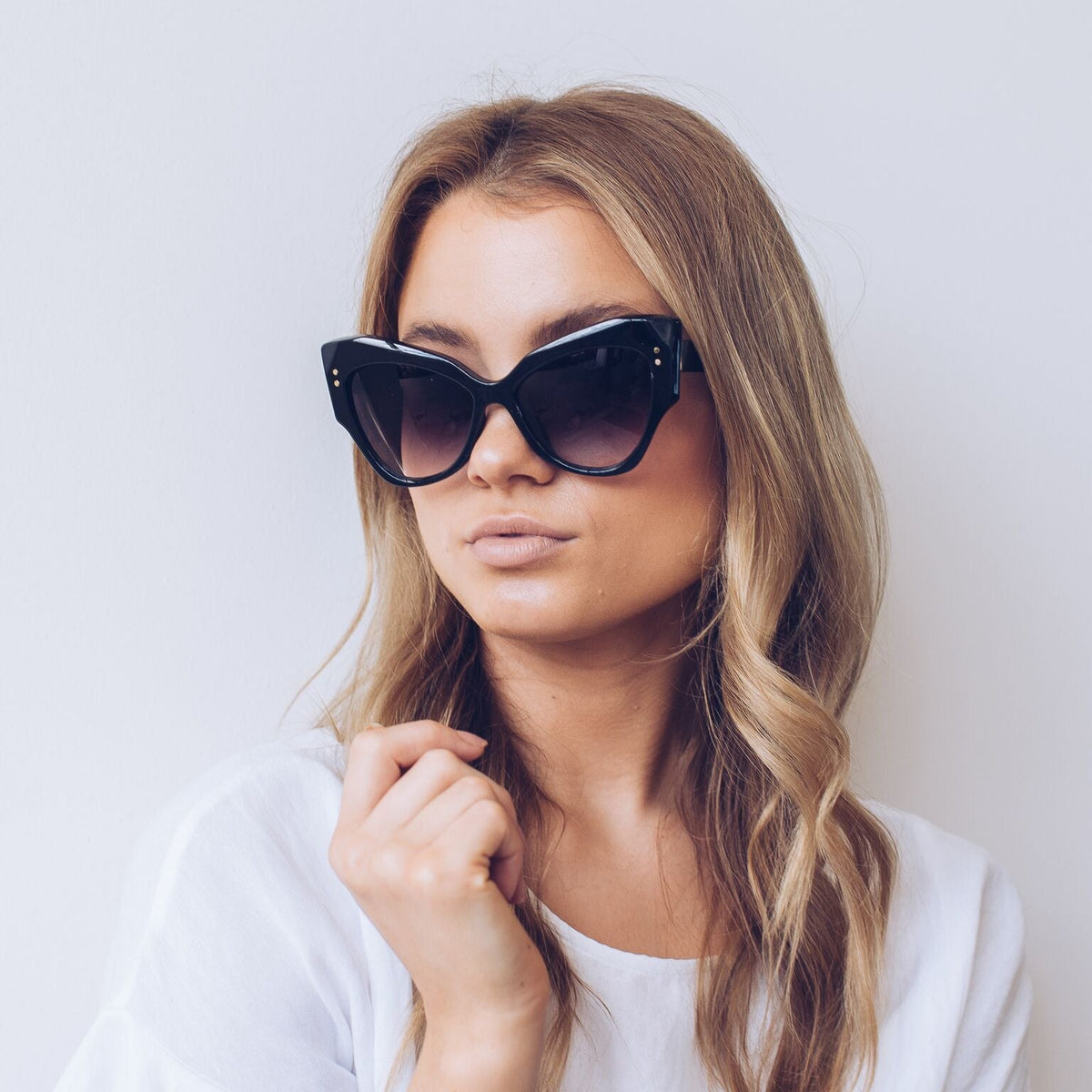Hepburn Black Sunglasses | Women's Oversized Sunglasses