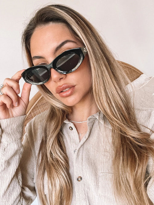Arlo Black Sunglasses | Women's Oversized Sunglasses
