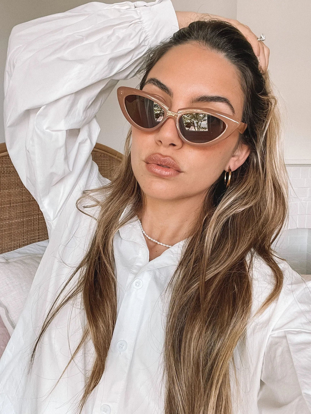 Finlay Tan Sunglasses | Women's Neutral Frame Sunglasses