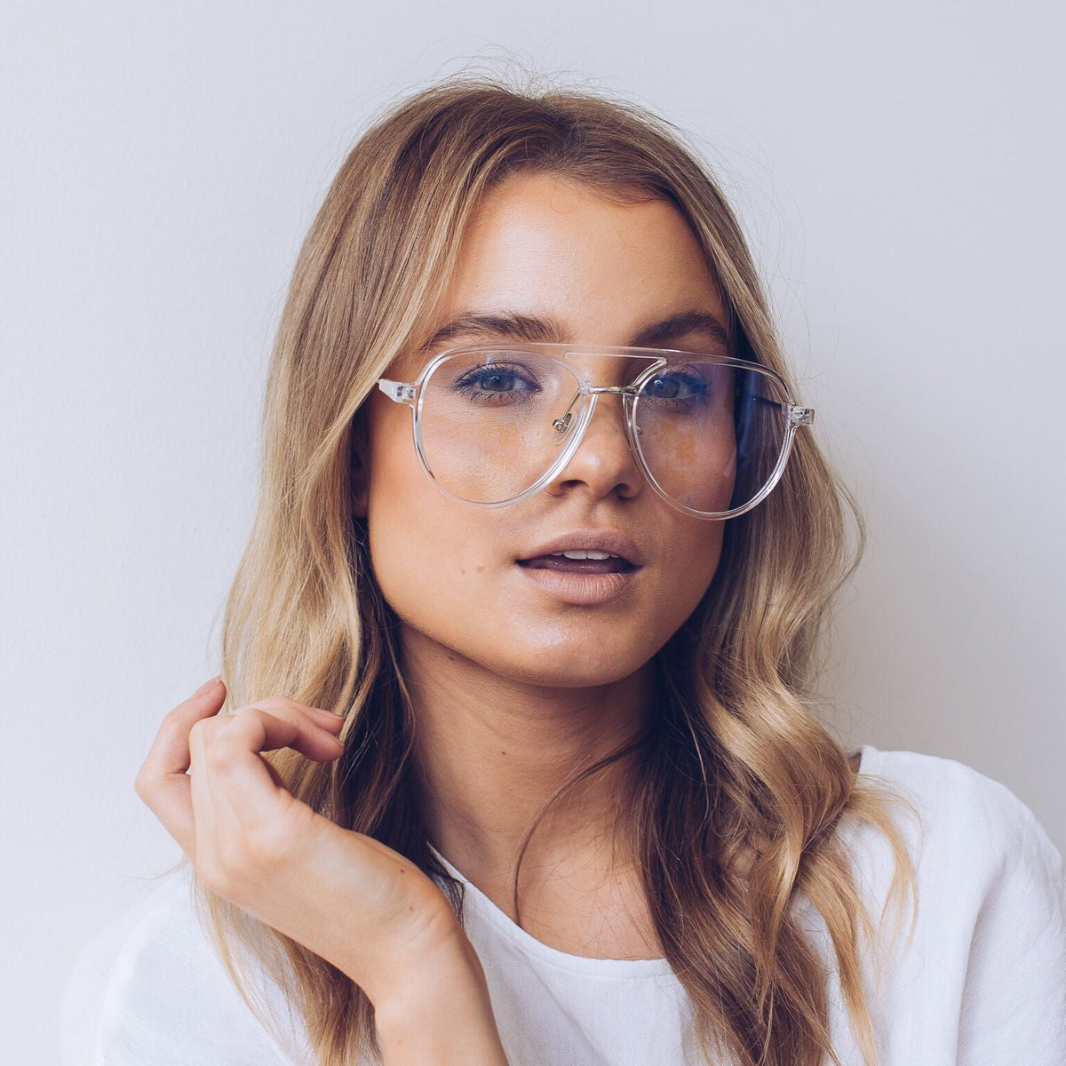 Fenton Clear Sunglasses | Women's Clear Frame Sunglasses