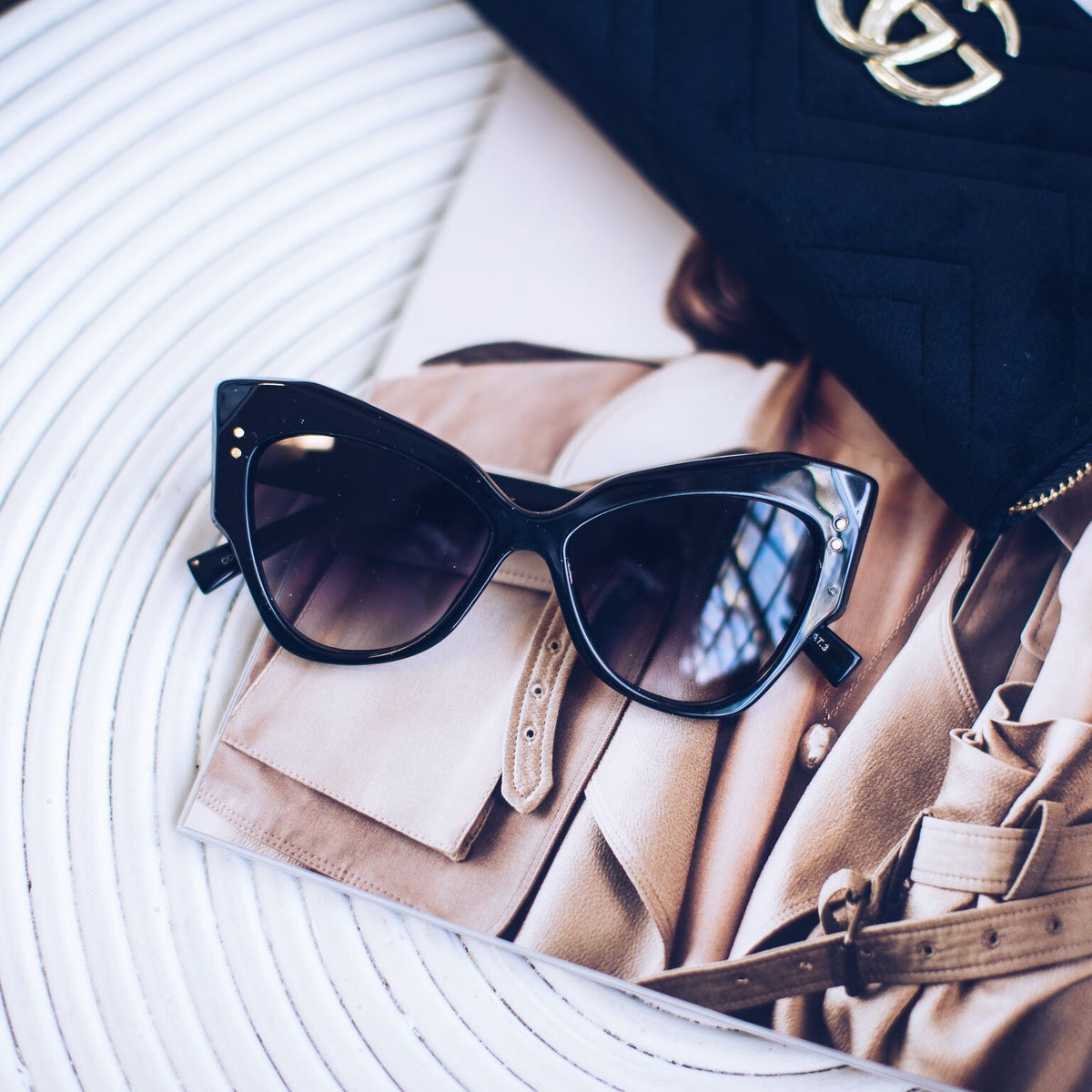 Hepburn Black Sunglasses | Women's Oversized Sunglasses