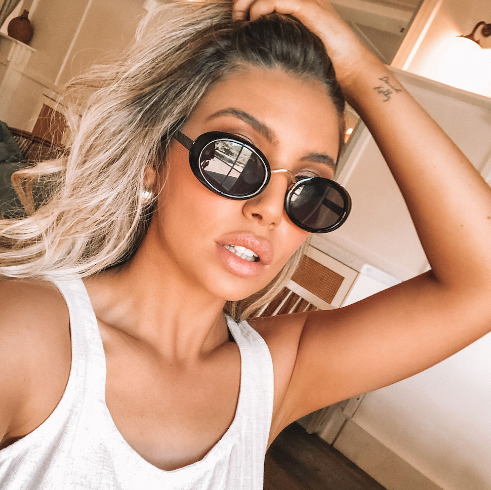 Delray Black Sunglasses | Women's Gold Frame Sunglasses