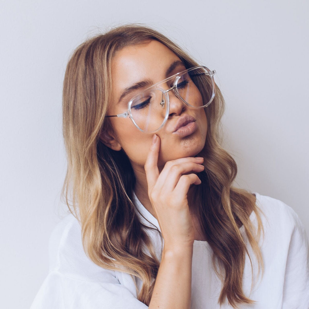 Fenton Clear Sunglasses | Women's Clear Frame Sunglasses
