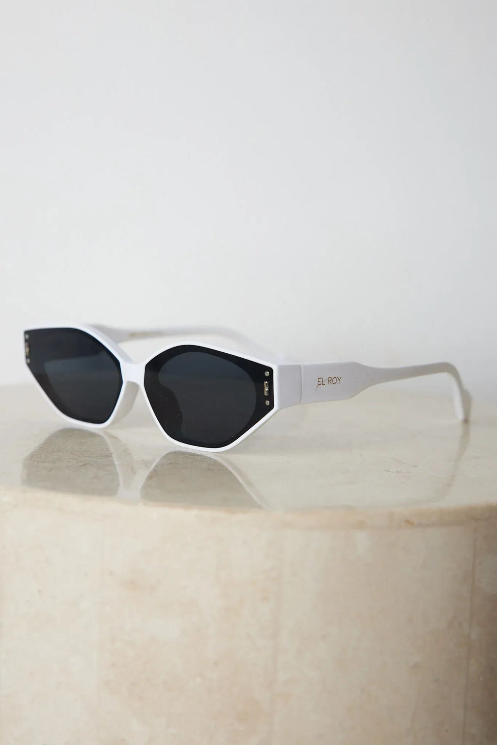 Arrow White Sunglasses | Women's Geometric Sunglasses