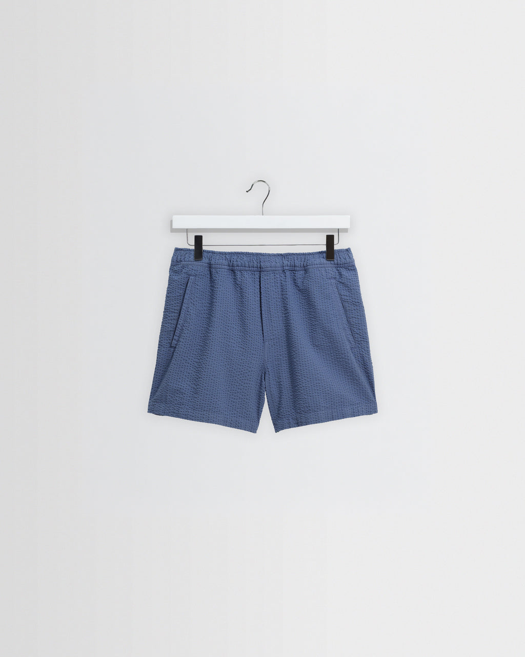 Mescal - Blue Cotton Seersucker Shorts