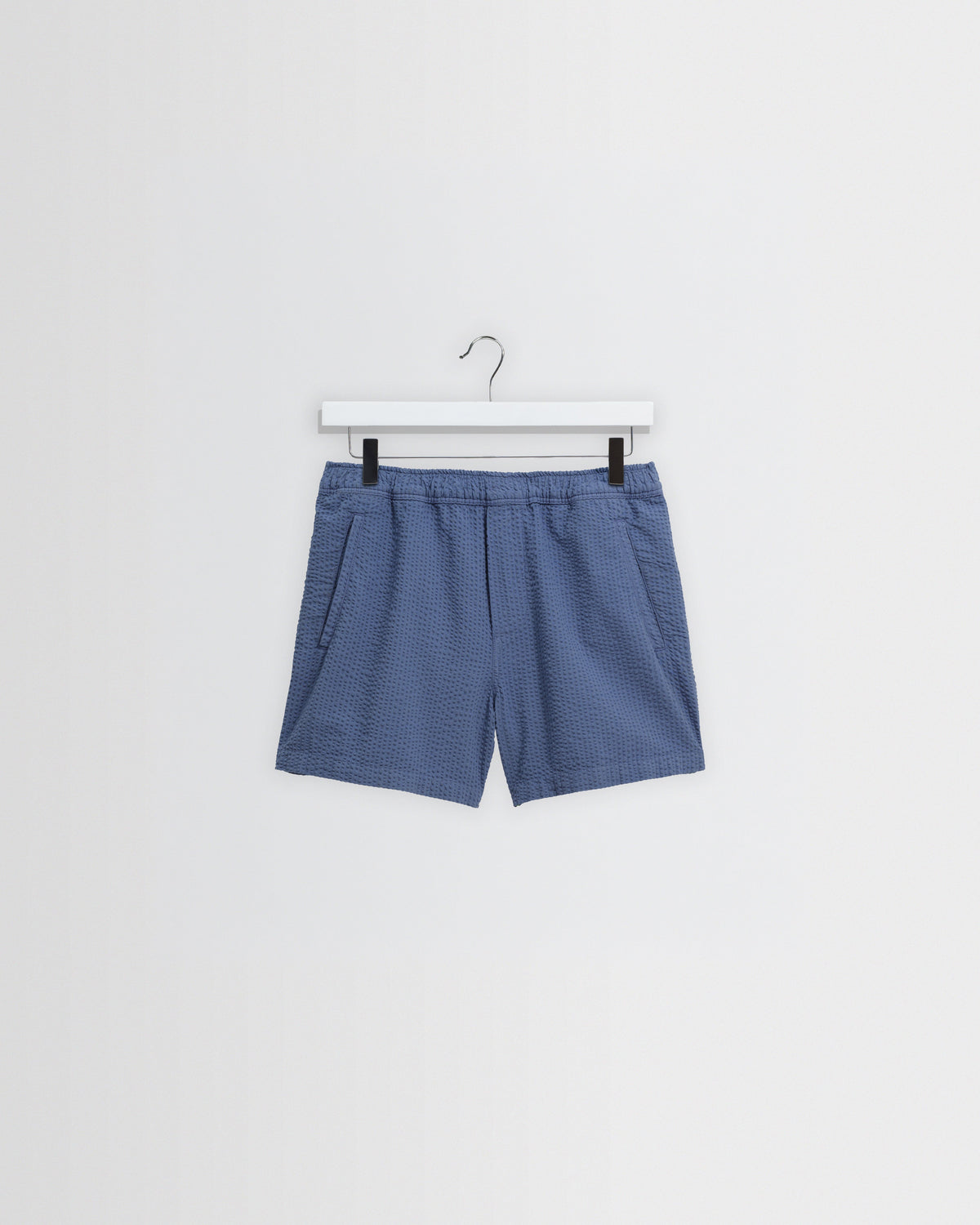 Mescal - Blue Cotton Seersucker Shorts