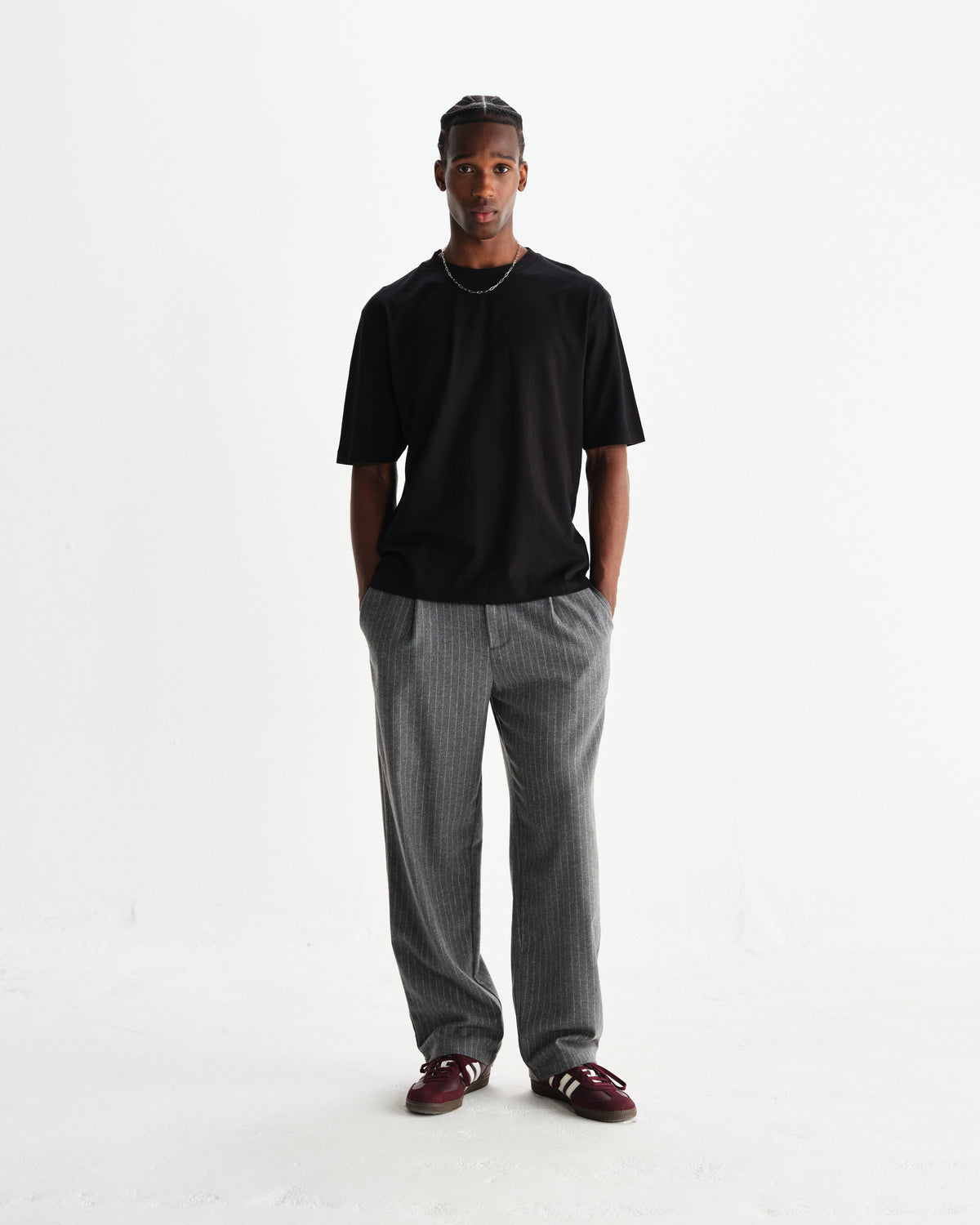 Milton - Black Organic Compact Cotton T-Shirt