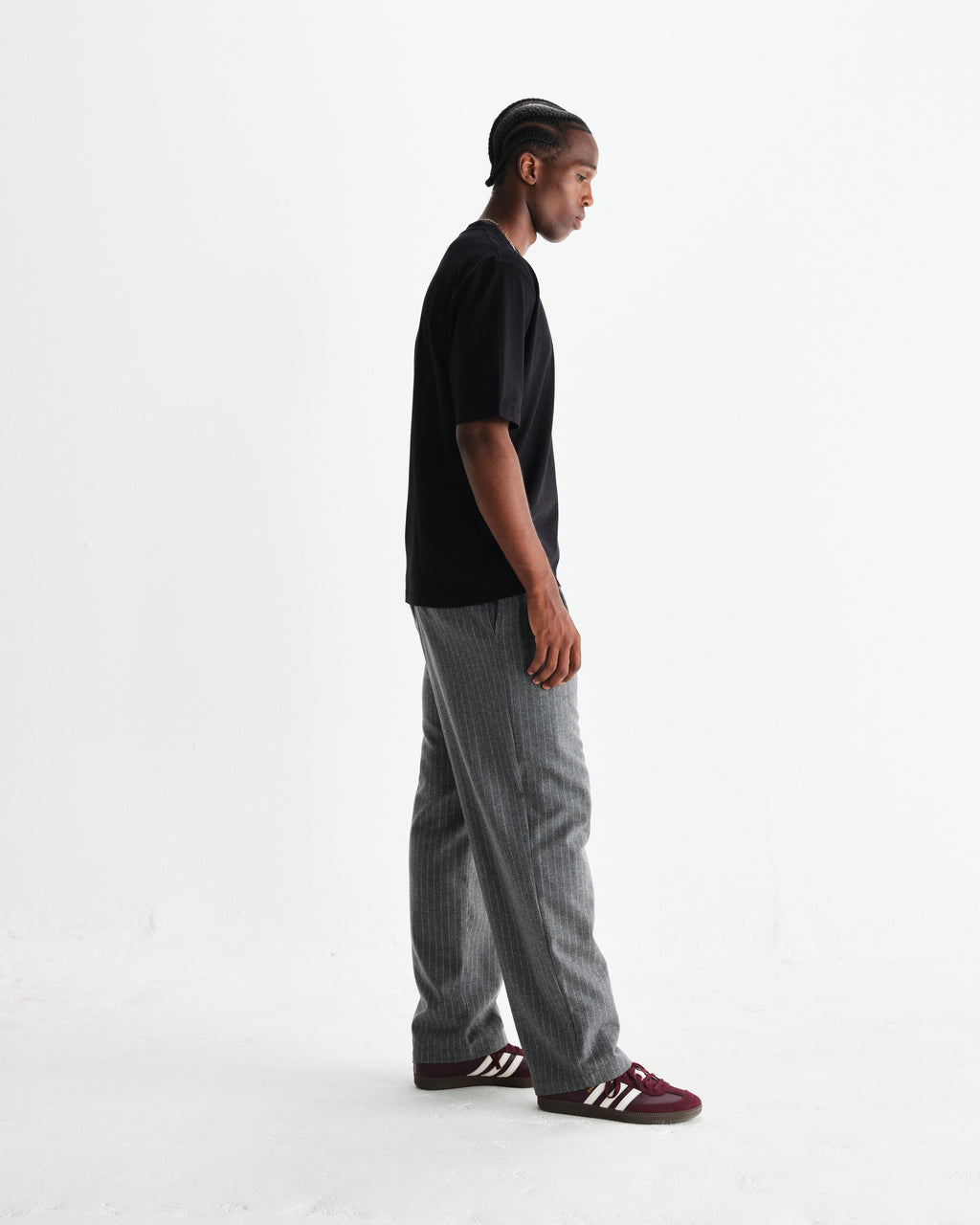Milton - Black Organic Compact Cotton T-Shirt