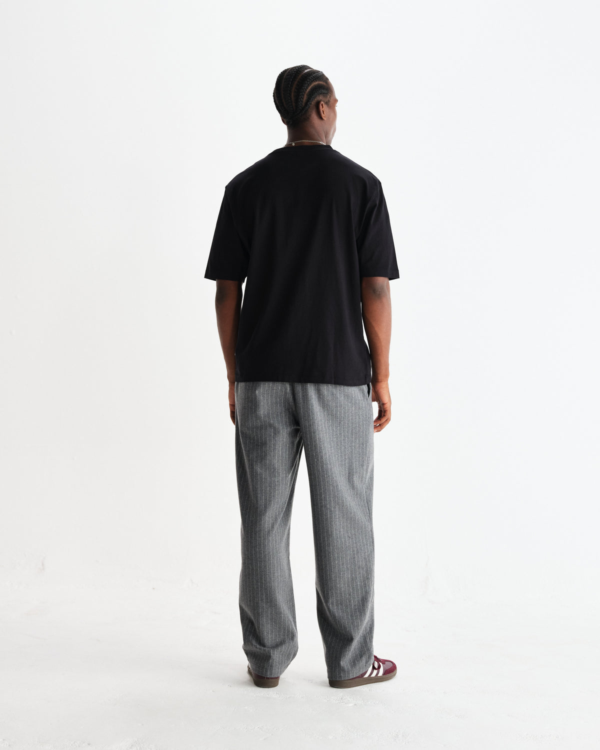 Milton - Black Organic Compact Cotton T-Shirt