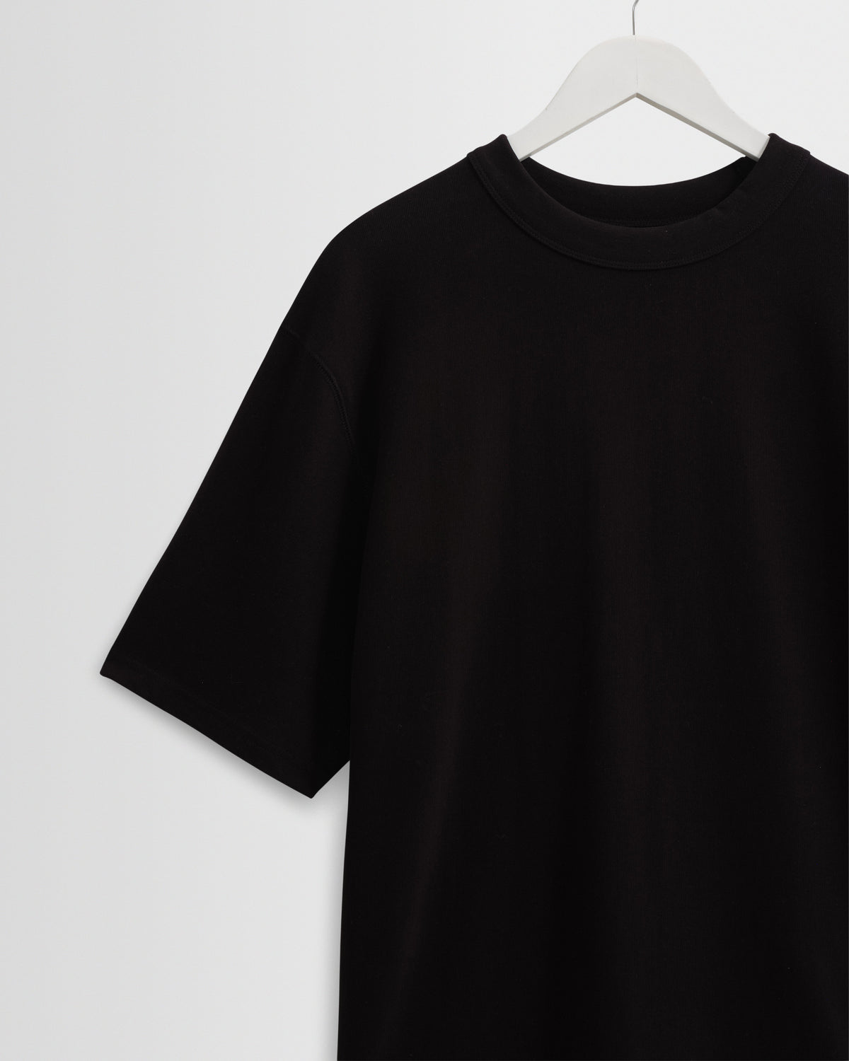 Milton - Black Organic Compact Cotton T-Shirt