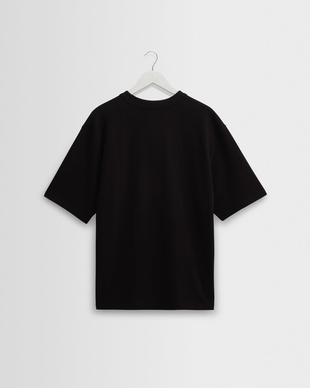 Milton - Black Organic Compact Cotton T-Shirt