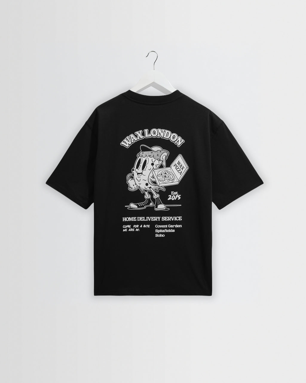 Milton - Black Pizza Delivery Graphic T-Shirt