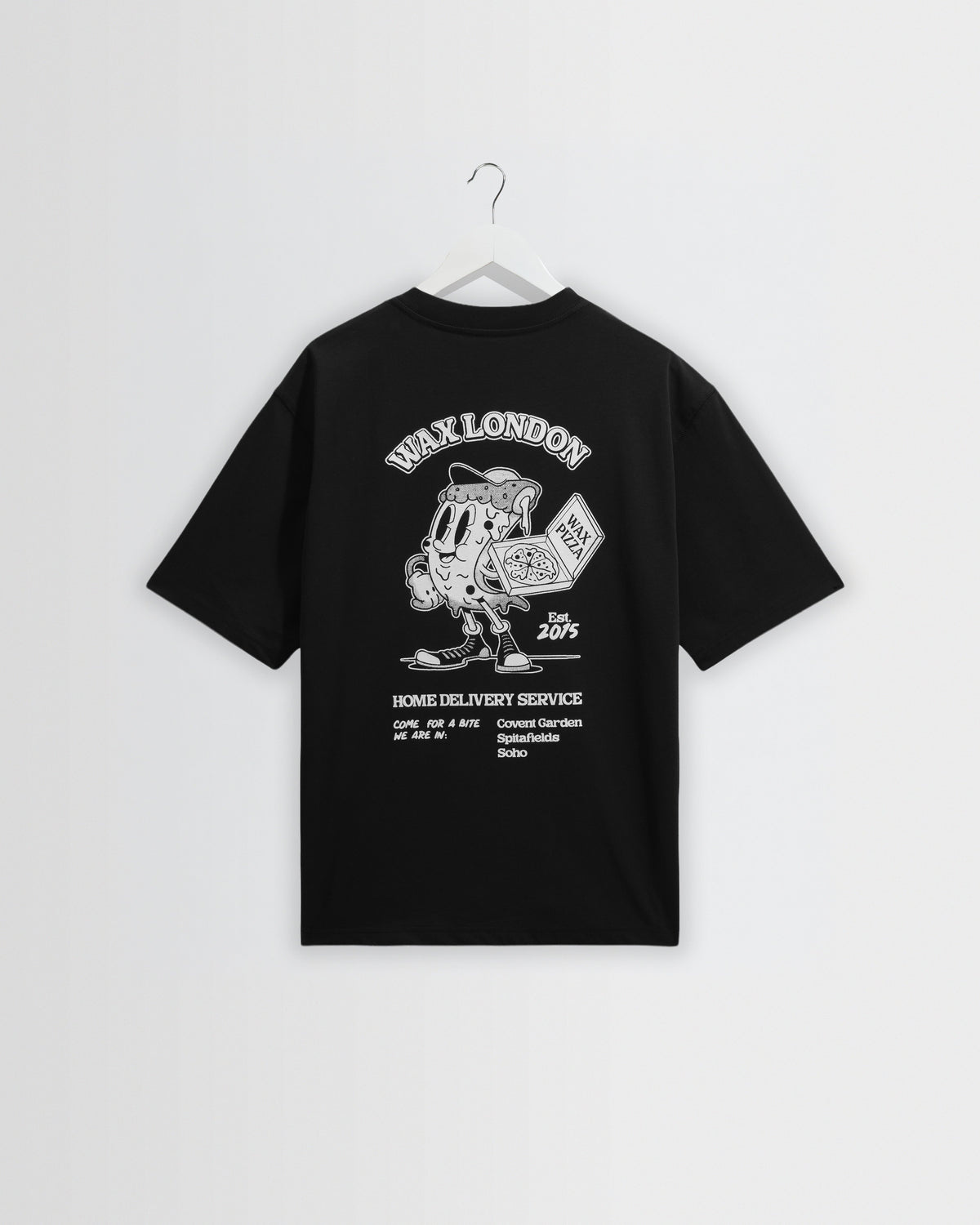 Milton - Black Pizza Delivery Graphic T-Shirt