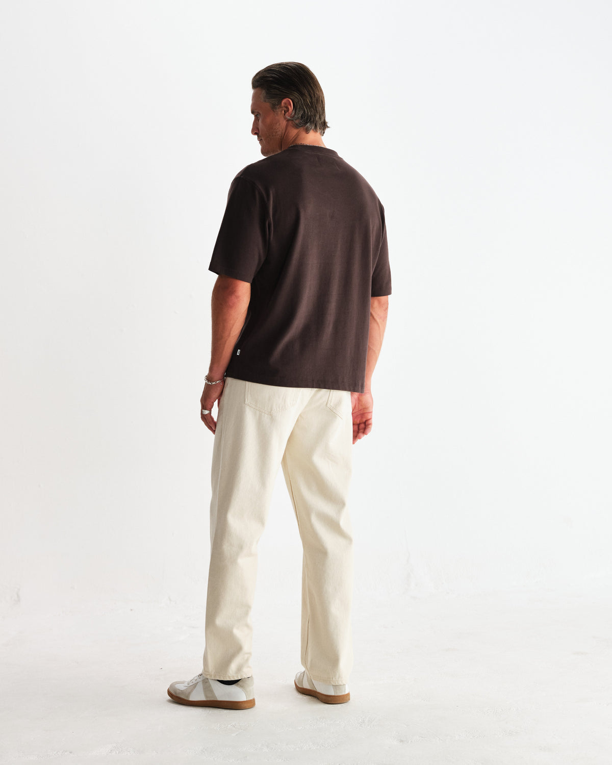 Milton - Dark Brown Organic Emorised Cotton T-Shirt