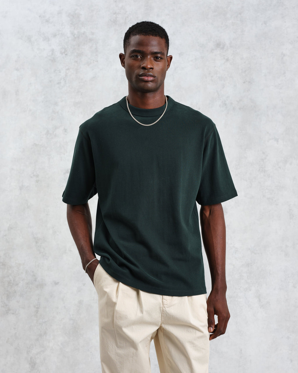 Milton - Dark Green Emorised Organic Cotton T-Shirt