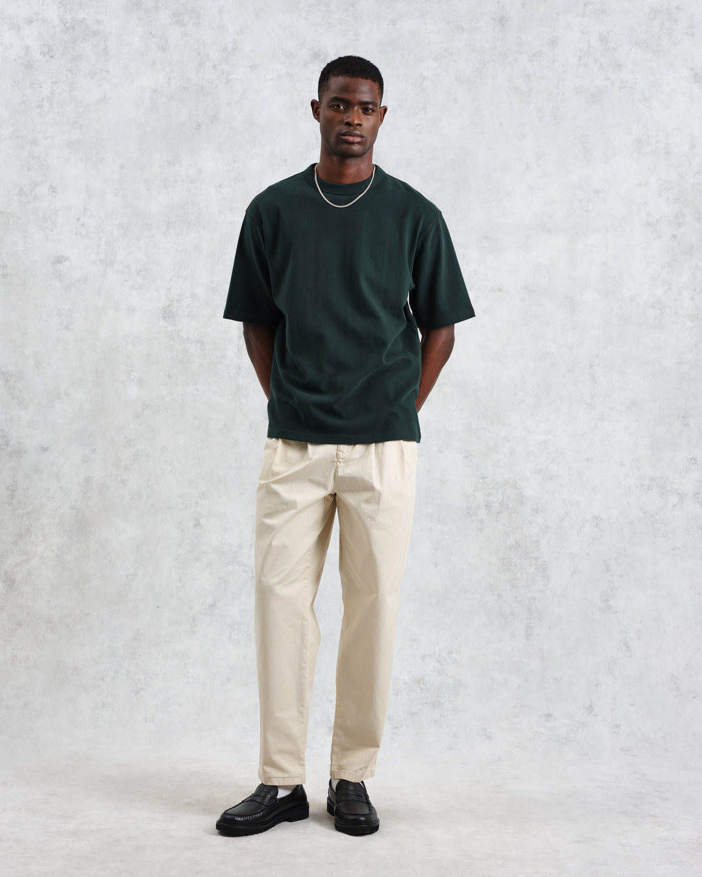 Milton - Dark Green Emorised Organic Cotton T-Shirt