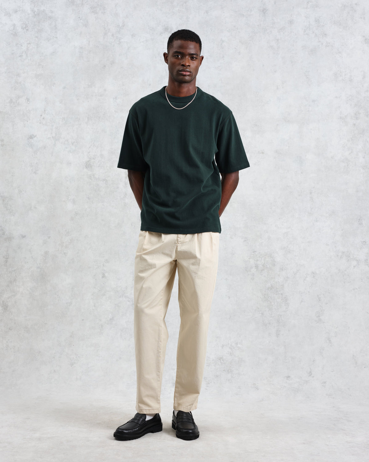 Milton - Dark Green Emorised Organic Cotton T-Shirt