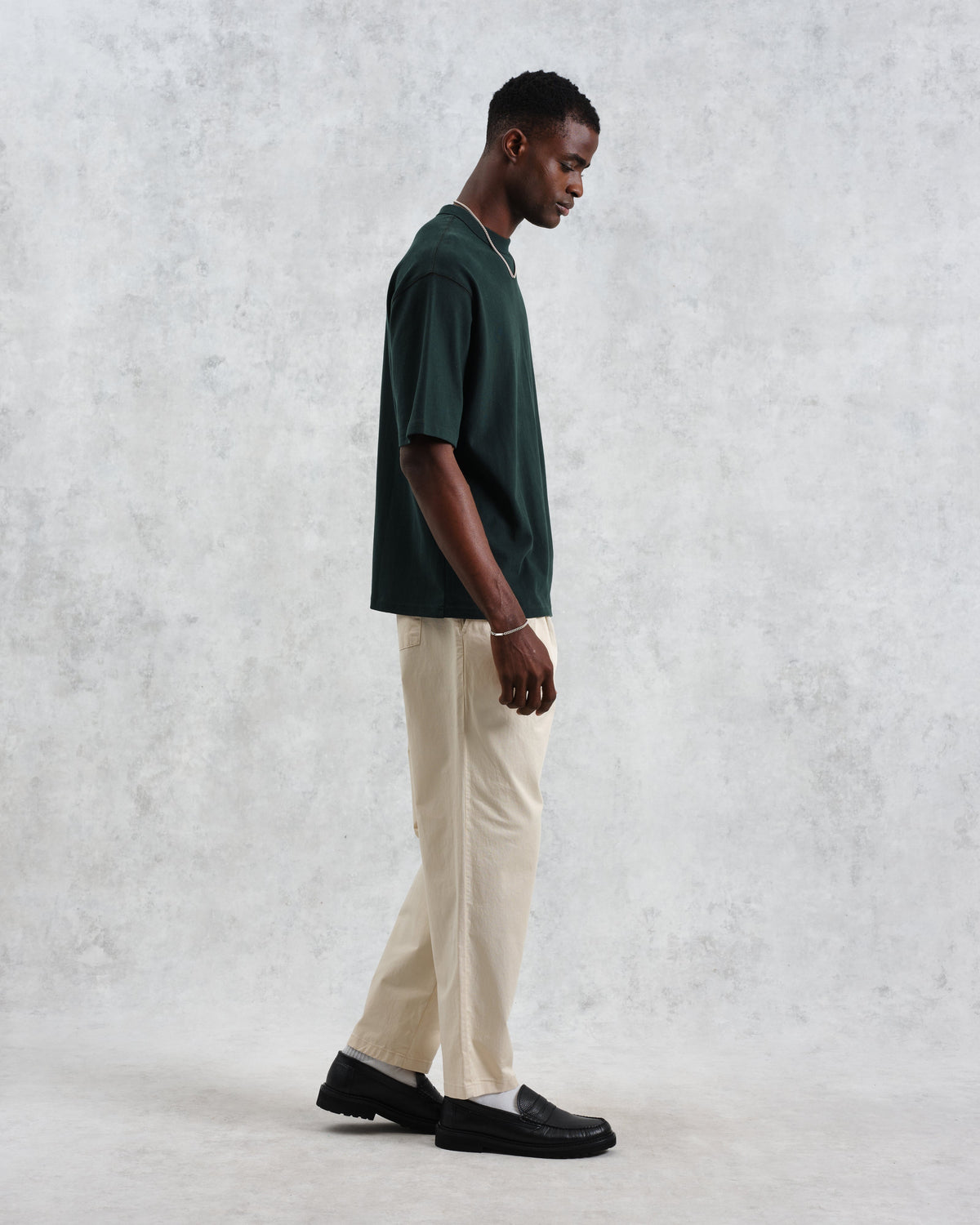 Milton - Dark Green Emorised Organic Cotton T-Shirt