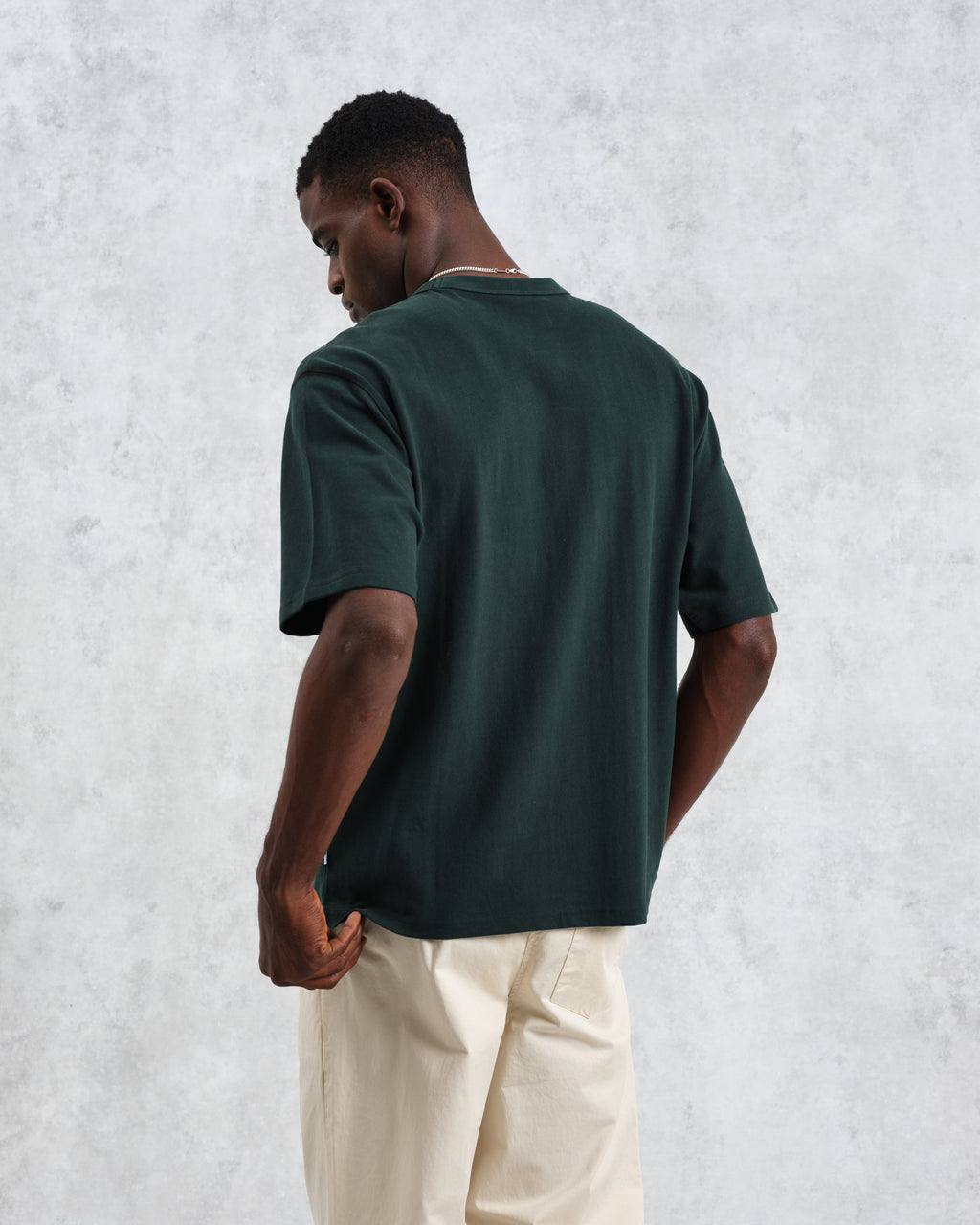 Milton - Dark Green Emorised Organic Cotton T-Shirt