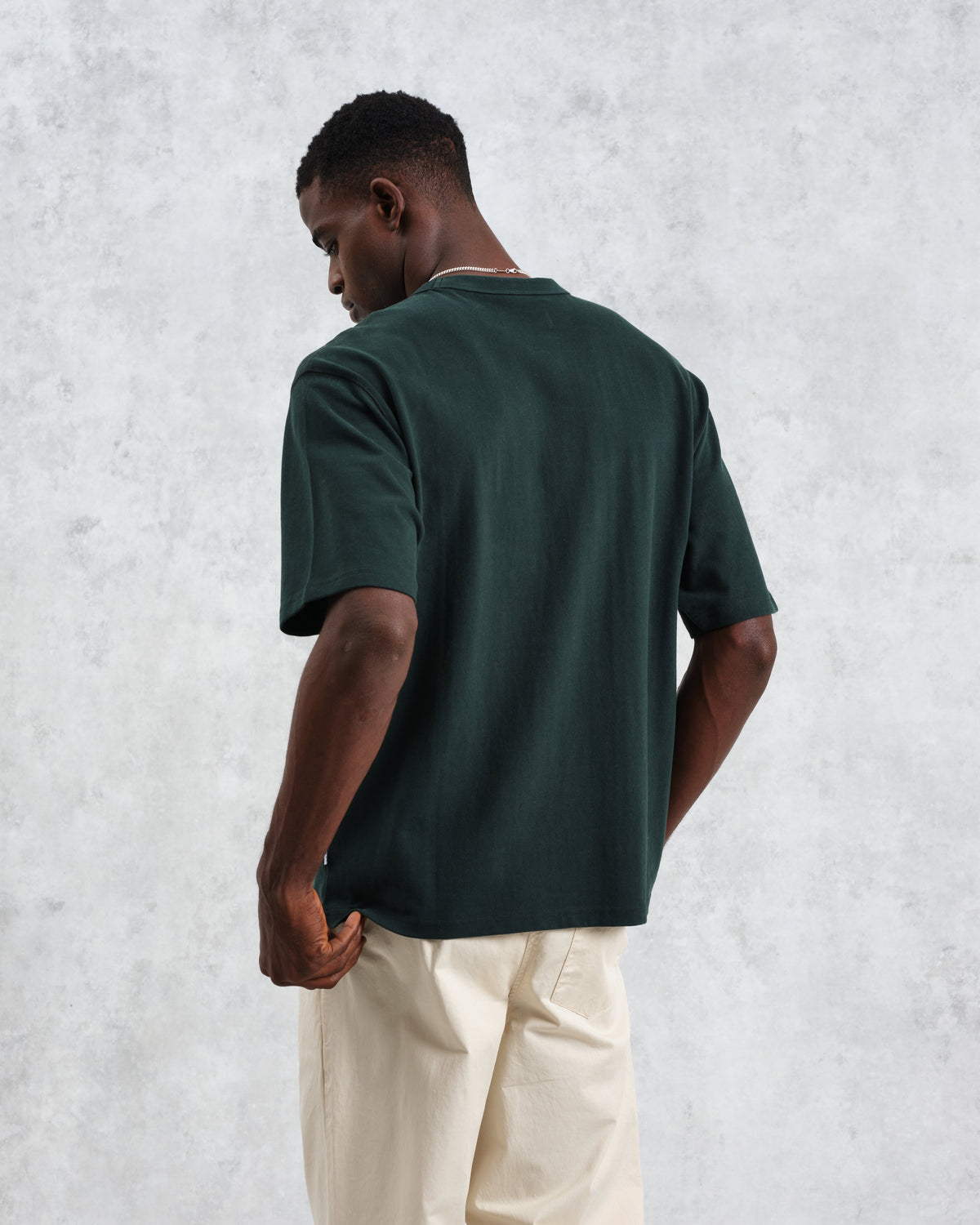 Milton - Dark Green Emorised Organic Cotton T-Shirt