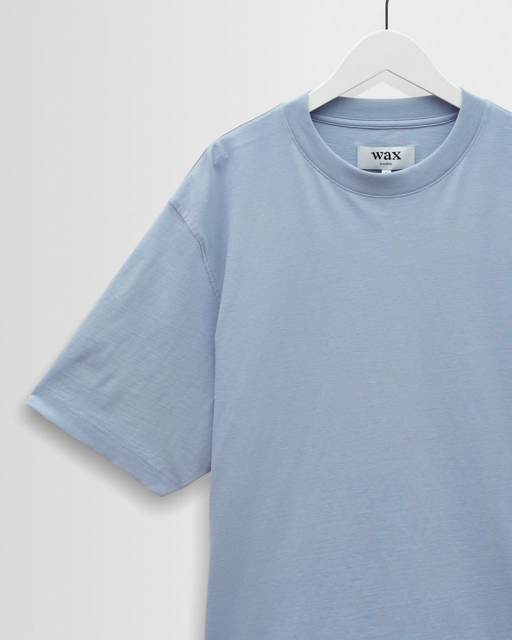 Milton - Light Blue Organic Compact Cotton T-Shirt