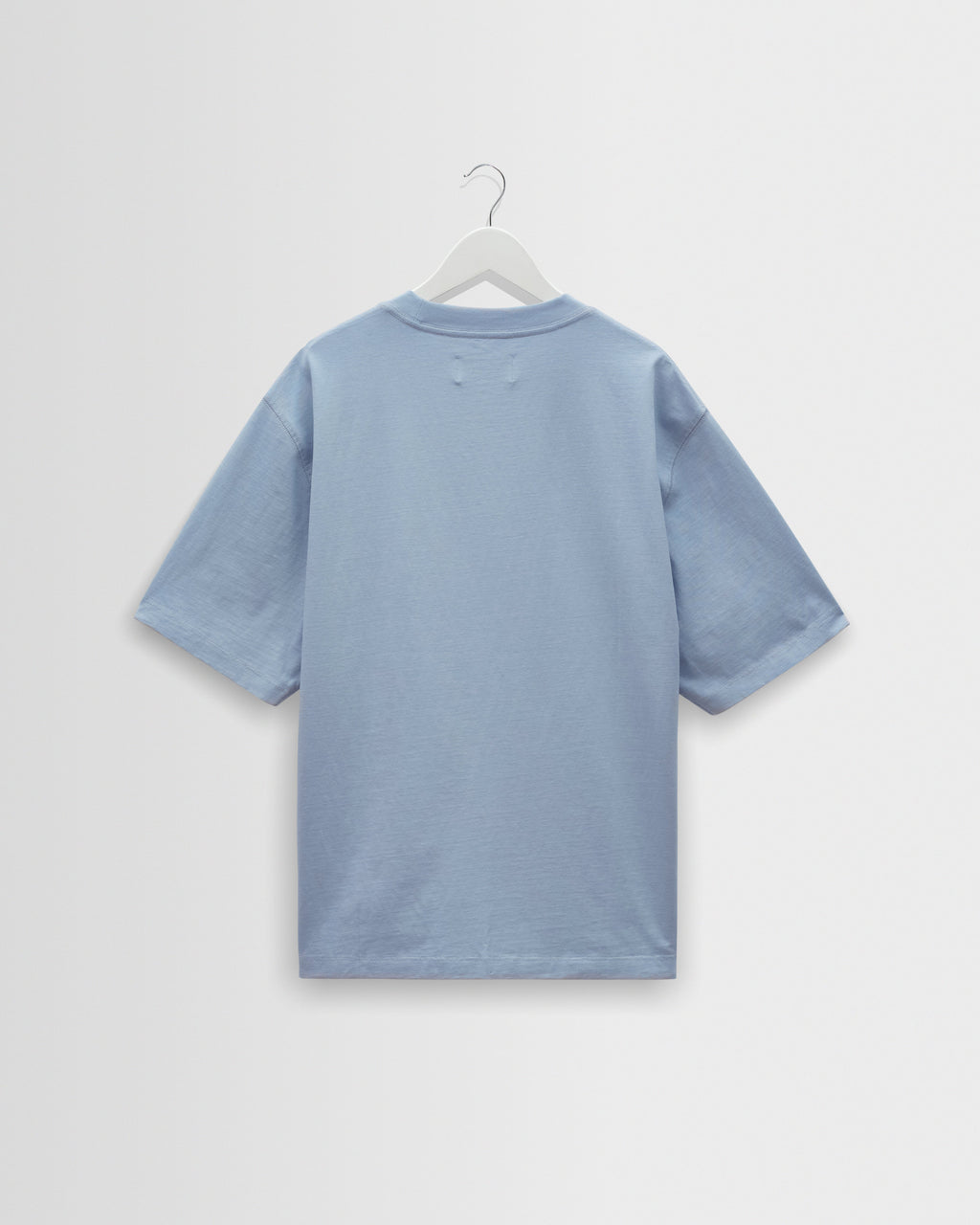Milton - Light Blue Organic Compact Cotton T-Shirt