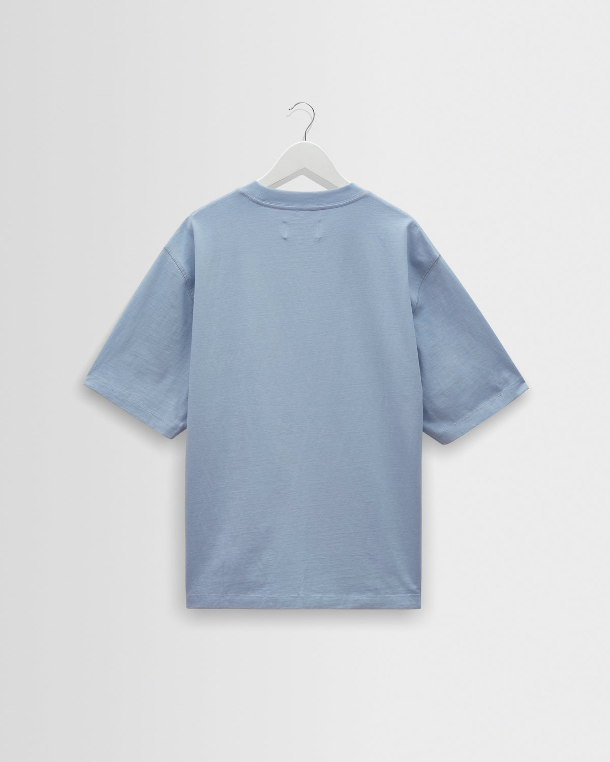 Milton - Light Blue Organic Compact Cotton T-Shirt