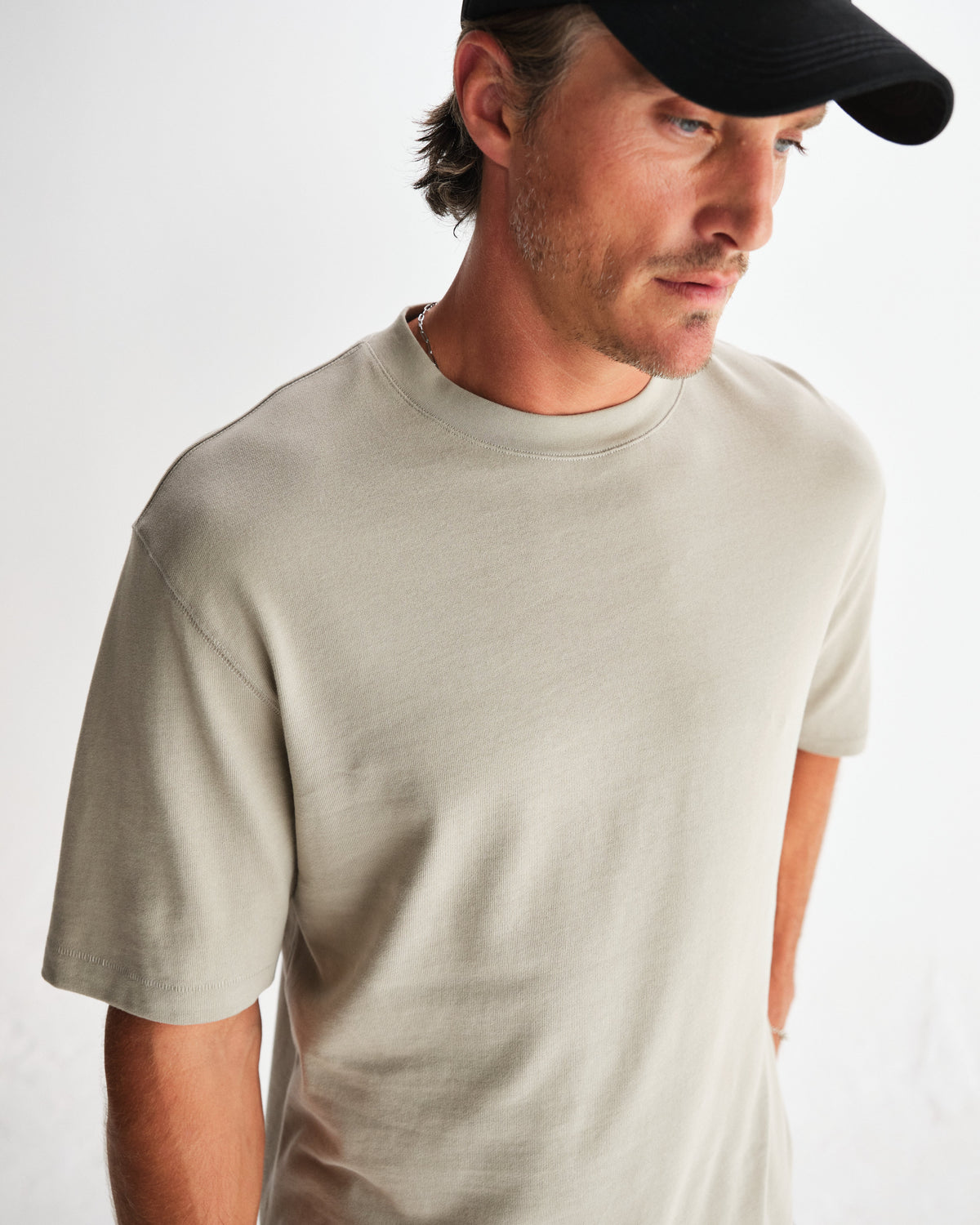 Milton - Light Sage Organic Emorised Cotton T-Shirt