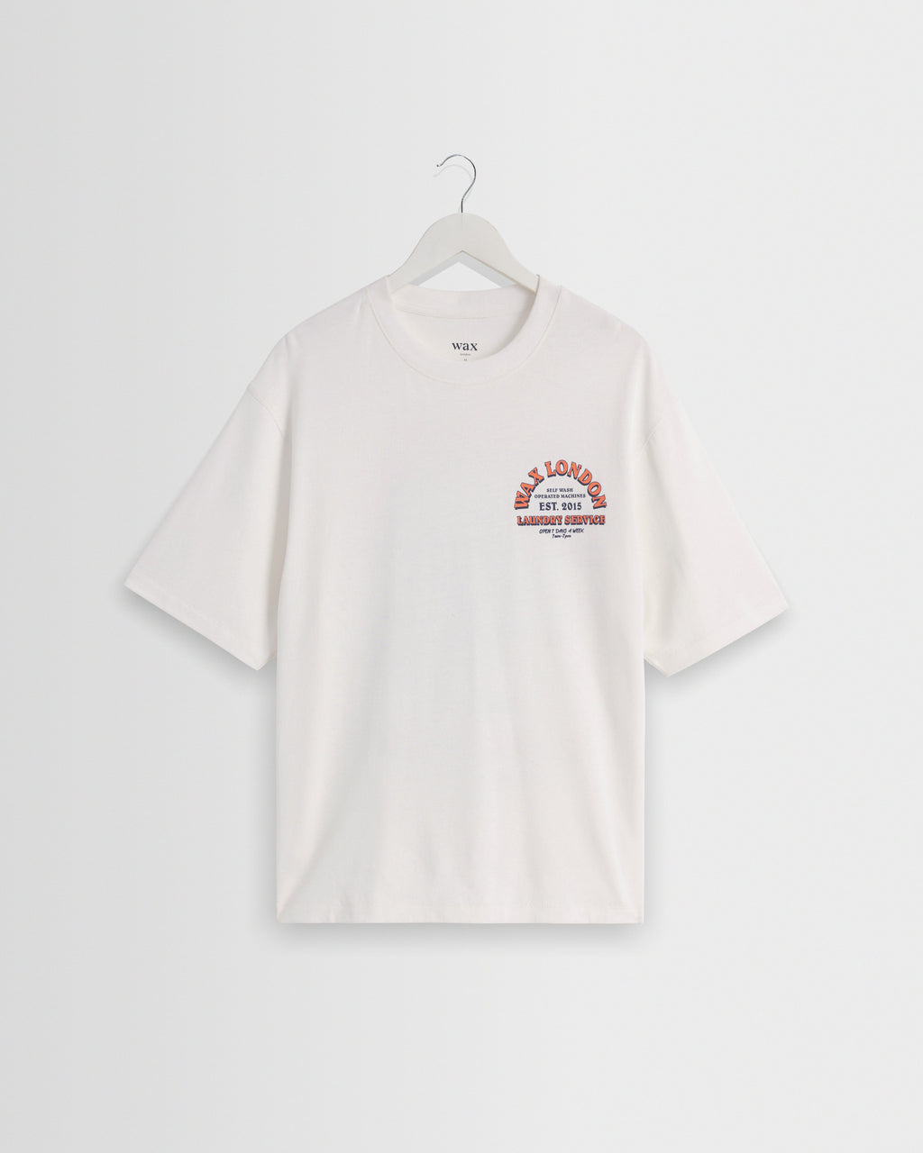 Milton - Off White Organic Cotton Laundry Graphic T-Shirt