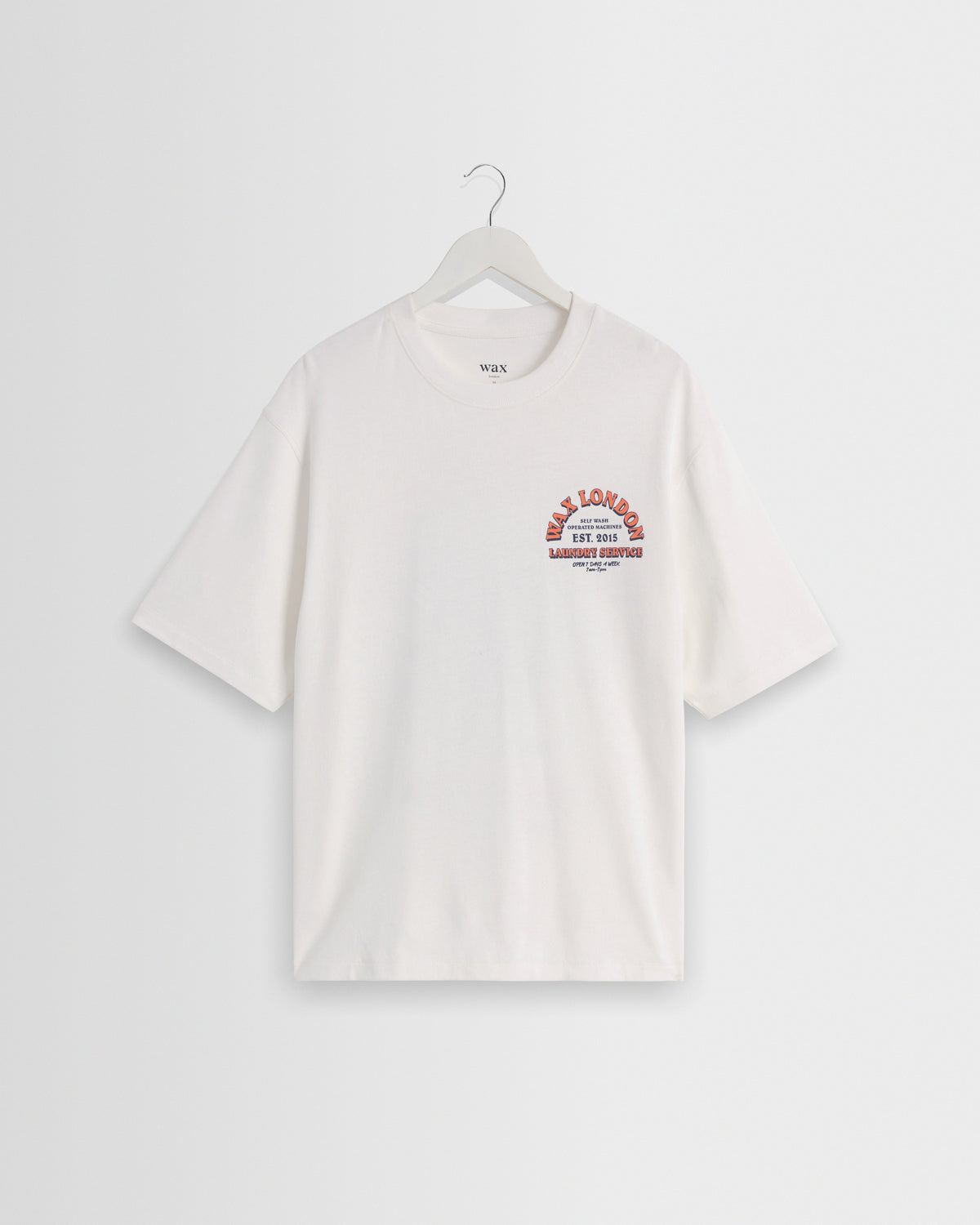Milton - Off White Organic Cotton Laundry Graphic T-Shirt