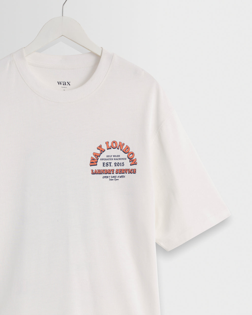 Milton - Off White Organic Cotton Laundry Graphic T-Shirt