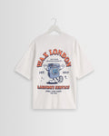 Milton - Off White Organic Cotton Laundry Graphic T-Shirt