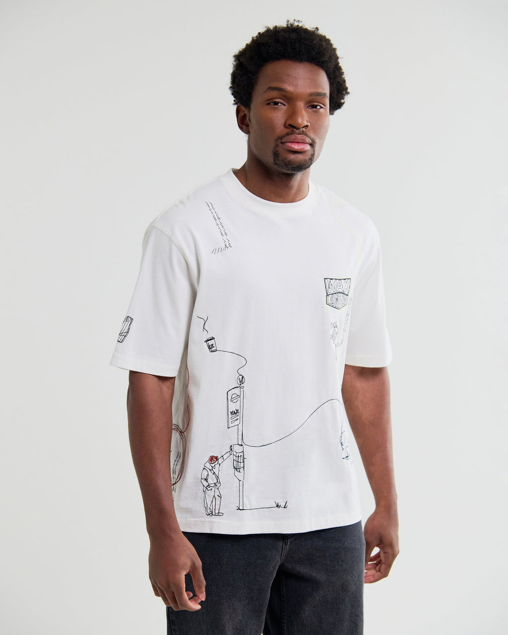 Milton - Off White Organic Cotton London Graphic T-Shirt