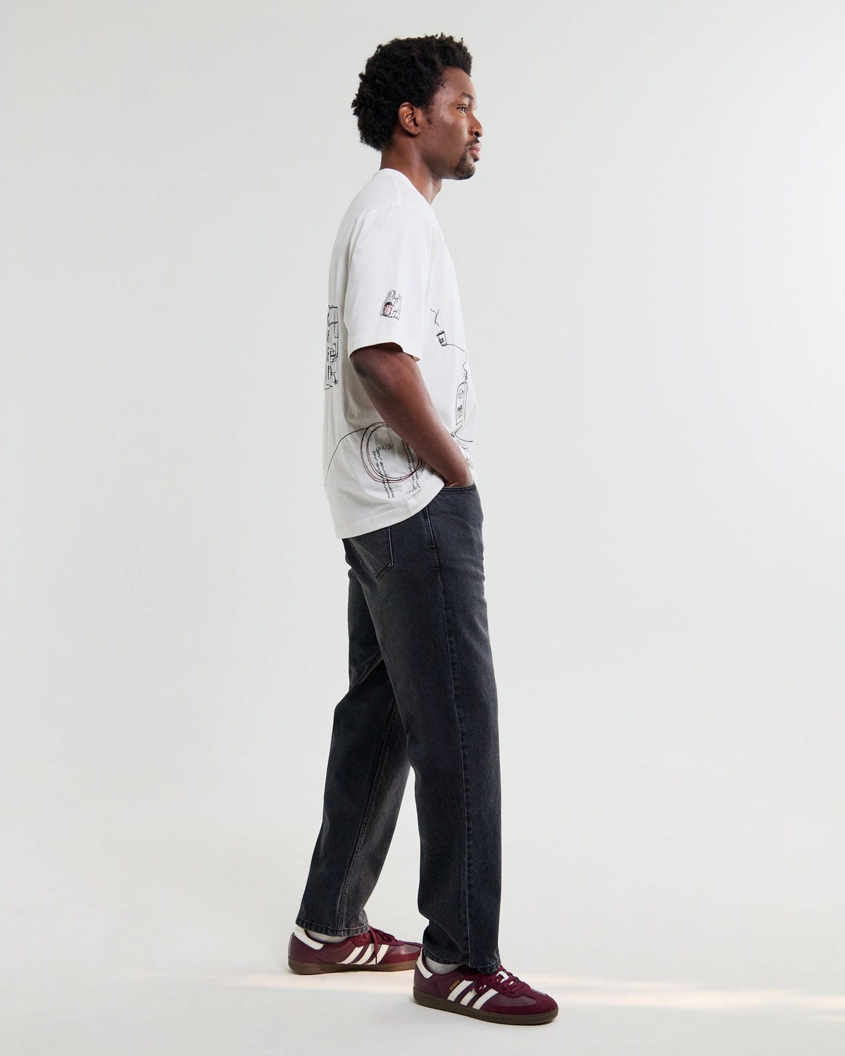Milton - Off White Organic Cotton London Graphic T-Shirt