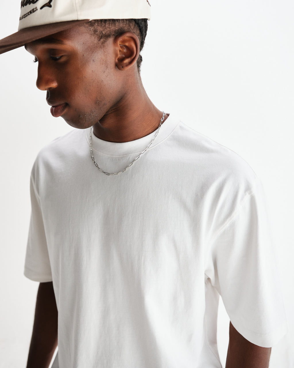 Milton - White Organic Compact Cotton T-Shirt