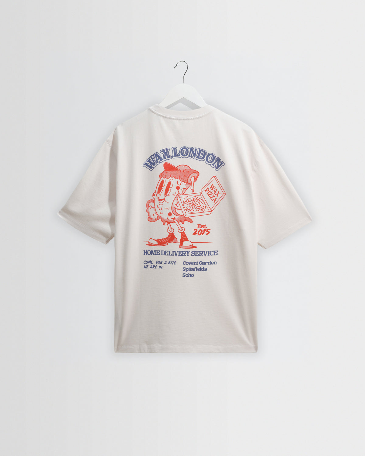 Milton - White Pizza Delivery Graphic T-Shirt