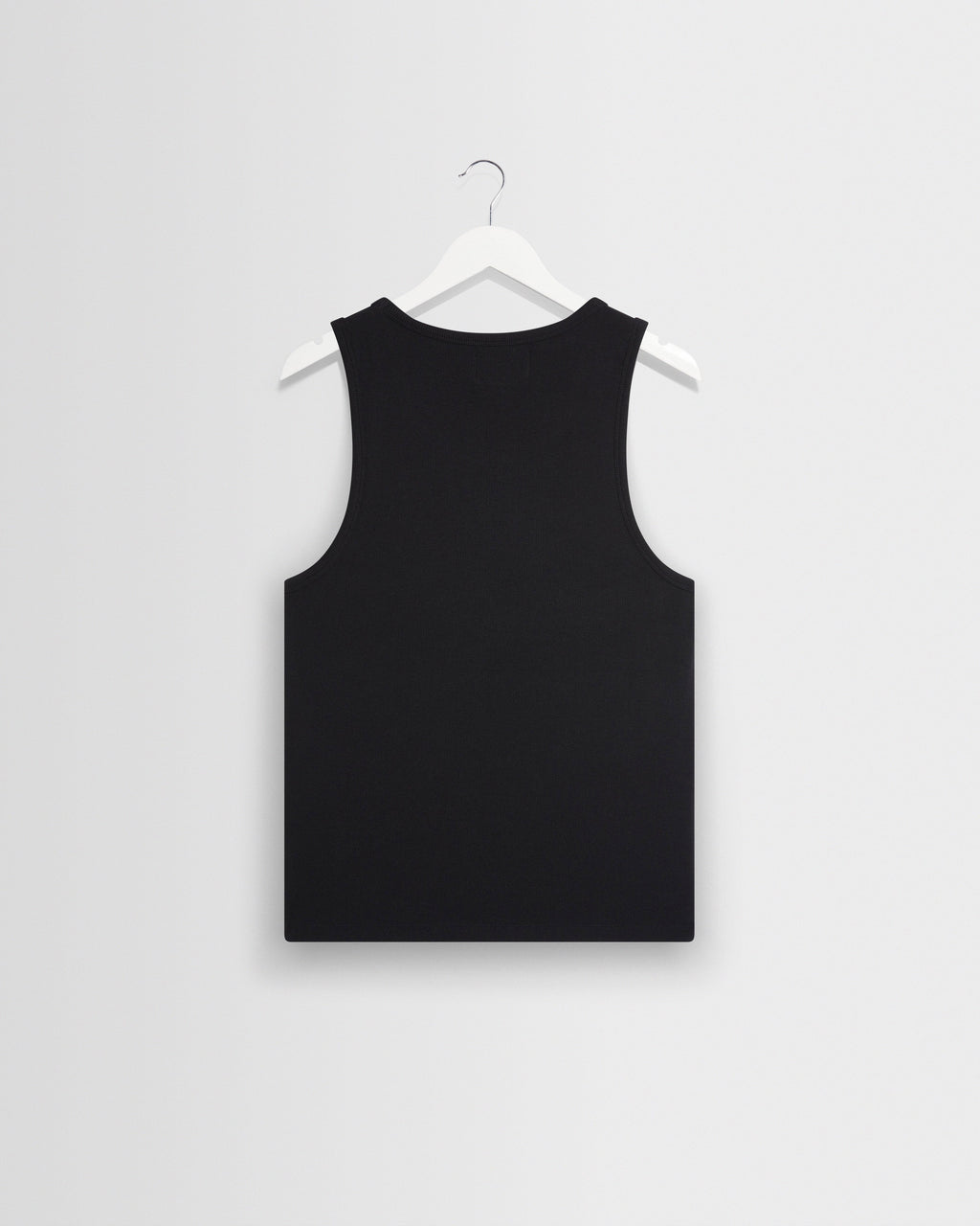 Montague - Black Ribbed Organic Cotton Vest