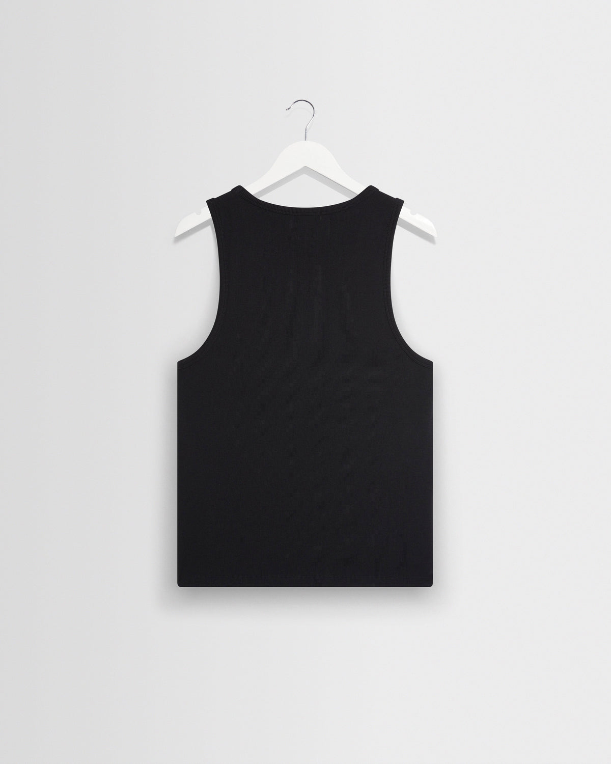 Montague - Black Ribbed Organic Cotton Vest
