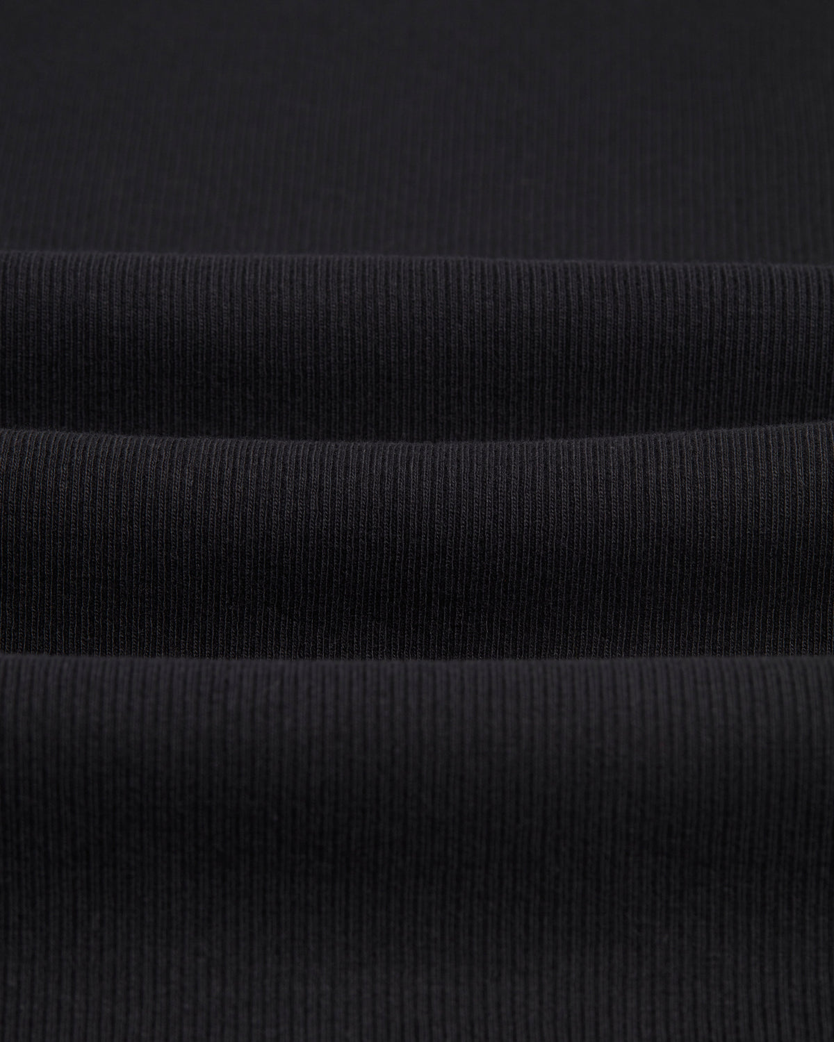 Montague - Black Ribbed Organic Cotton Vest