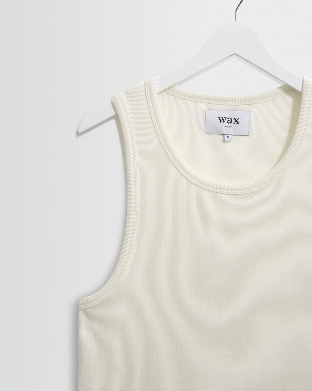 Montague - Ecru Ribbed Organic Cotton Vest