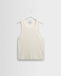 Montague - Ecru Ribbed Organic Cotton Vest